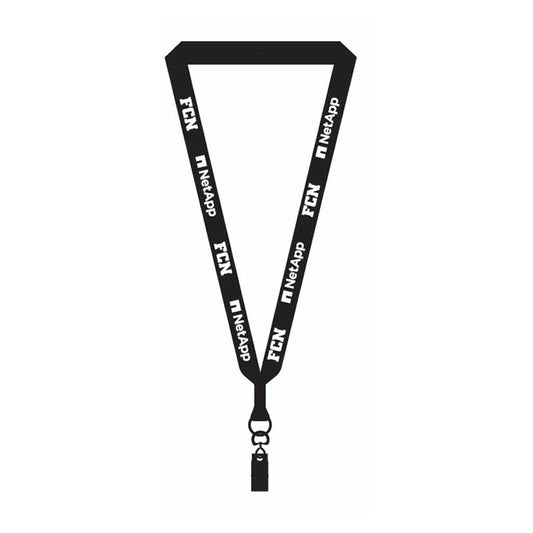 3/4" Lanyard w/ Metal Crimp and Split-Ring - FCN + NetApp