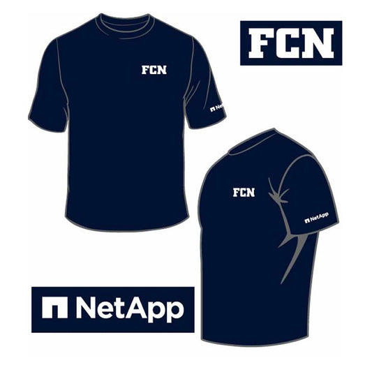 Men's Navy Tee Shirt - FCN + NetApp