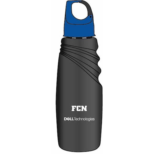 24 oz Black Sports Bottle - FCN + Dell